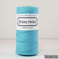 Хлопковый шнур от Divine Twine - Blue Solid, 1 мм, цвет голубой, 1м - ScrapUA.com
