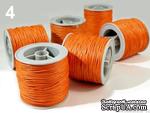 Вощеный шнур, 1 мм, цвет светло-оранжевый, 5 метров - ScrapUA.com