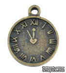 Металлическое украшение &quot;Часы&quot;, античная бронза, размер 16х13 мм, 1 шт - ScrapUA.com