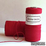 Хлопковый шнур от Divine Twine - Red Solid, 1 мм, цвет красный, 1м - ScrapUA.com