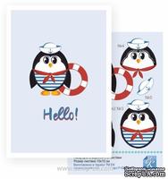 Набор №31 для создания 3D-открытки от Евгения Курдибановская ТМ, Пингвинчик Hello 15х20см