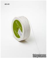 Шнур от May Arts - Waxed Cord, цвет белый,1 мм, 90см