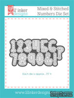 Ножи для вырубки от Lil' Inker Designs - Mixed & Stitched Numbers Die Set 