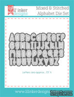 Нож для вырубки от Lil' Inker Designs - Mixed & Stitched Alphabet Die Set