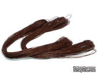 Вощеный шнур, 1 мм, цвет коричневый, 5 метров