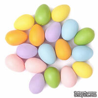 Набір великодніх яєць Easter Eggs Rainbow 4, пастельні, 18 шт, dpCraft