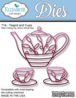 Нож  от   Elizabeth  Craft  Designs  -  Teapot  and  Cups,  3  элемента.