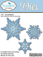 Нож  от   Elizabeth  Craft  Designs  -  New  Snowflakes,  3  элемента.
