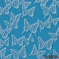 Кардсток с тиснением и внутренним слоем Core'Dinations - Core Impressions - Jenni Bowlin - Vintage Brights Collection - Aquarium Butterfly, 30х30 см