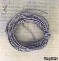 Вощеный шнур, серый, 0,7 мм, 5 метров