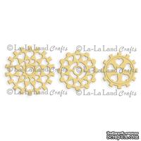 Лезвие La-La Land Crafts - Steampunk Heart Cogs (set of 3)