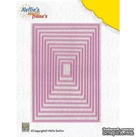 Лезвие Nellie Snellen Multi Frame Dies - Straight Rectangle