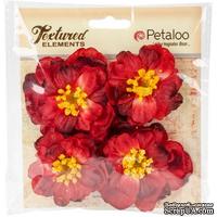 Набор объемных цветов Petaloo - Ruffled Peony - Red