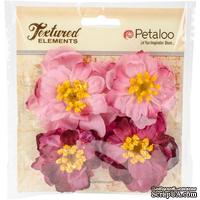 Набор объемных цветов Petaloo - Ruffled Peony - Fuchsia