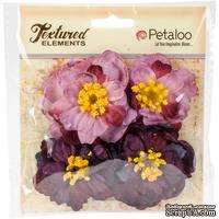 Набор объемных цветов Petaloo - Ruffled Peony - Purple