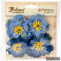 Набор объемных цветов Petaloo - Ruffled Peony - Blue