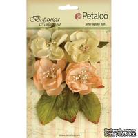 Набор объемных цветов Petaloo - Botanica Blooms x4 - Peach