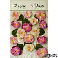 Набор объемных цветов (анютины глазки) Petaloo - Velvet Pansies x 15 - Mauve