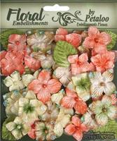 Набор цветов Petaloo - Velvet Hydrangeas Collection Sienna, 40 шт.