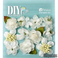 Набор объемных цветов Petaloo - DIY - Botanica Minis x 11 - White