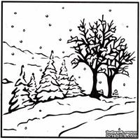 Папка для тиснения Nellie Snellen - Winter Landscape