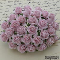 Цветы розочек от Thailand - Светло-розового цвета, 10 мм, 10 шт