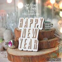 Деревянная фишка ScrapBox - Happy New Year Fl-006