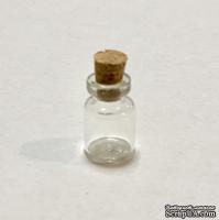 Декоративная бутылочка с пробкой - BOTTLE/CORK 17х10 мм - ScrapUA.com