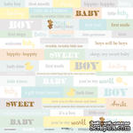 Лист односторонней бумаги от Scrapmir - Надписи (ENG) - Smile Baby, 30x30 см - ScrapUA.com